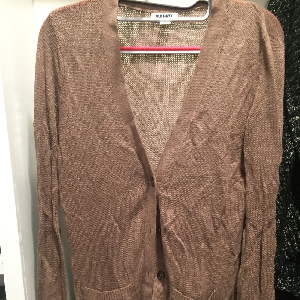 Tan/taupe boyfriend cardigan